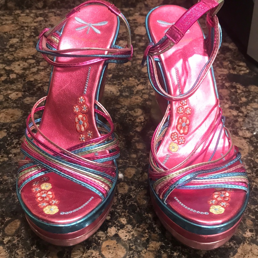S🚫LD‼️ 🌈 rainbow brite unicorn wedges - Picture 3 of 7